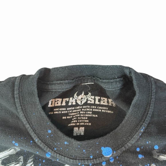 Darkstar Skateboards Shirt Mens M Gothic Grunge Skull Pile Knight Skate Y2K - Picture 2 of 6